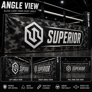Premium Sports Branding Boxing Ring Side <b>Banner</b> for Tournament Use Custom Printed Boxing Ring Side Advertising <b>Banner</b> - Product Image 3