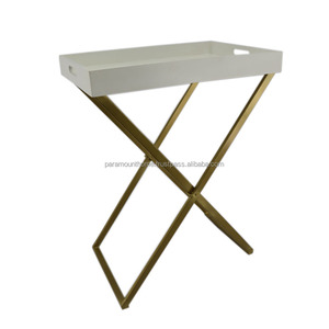Table console haute en métal au design moderne, mobilier de salon, produit le plus vendu, accessoires faits à la main - Product Image 2