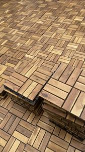 Tuiles en bois d'acacia naturel à emboîtement |   Plancher modulaire pour balcon, jardin et bord de piscine |   Fournisseur vietnamien - Product Image 5