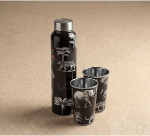 Private Label Copper Water <b>Bottle</b> with Custom Branding and Export Quality Finish - Product Image 4