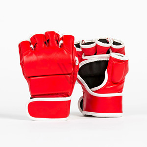 Guantes de Grappling MMA Personalizados de Primera Calidad, Transpirables, con Cierre de Gancho y Bucle, Hechos de Cuero Vacuno Pakistaní, para Artes Marciales - Product Image 3