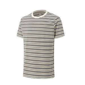 เสื้อยืดลายทางผู้ชายแบบโอเวอร์ไซส์ ดีไซน์สั่งทำพิเศษ เนื้อผ้านุ่ม สวมใส่สบาย เหมาะสำหรับฤดูร้อน เสื้อยืดคอกลมลายทางพรีเมียมสำหรับผู้ชาย จากบังกลาเทศ - Product Image 5