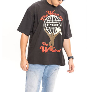 Camiseta de Manga Corta para Hombre, Estilo Urbano, Secado Rápido, 100% Algodón, Cuello Redondo, Corte Regular, Logotipo en la Parte Delantera, MOQ Bajo, Directo de Fábrica - Product Image 2