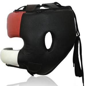 Casque de protection sportif multi-couleurs personnalisable de qualité supérieure pour le kickboxing et la boxe, avec lacets, CP-BHG-04 - Product Image 4