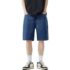 Shorts Bermuda en toile bleu clair pour homme, taille mi-haute, fermeture boutonnée, couleur unie, coton respirant, poches, RICSA INTERNATIONAL - Product Image 2