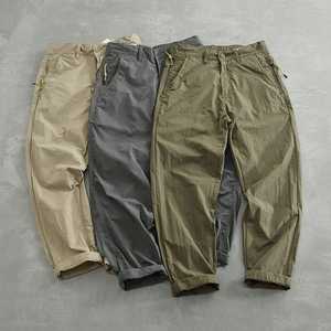 Men's Tapered Fit Waterproof Quick Dry Polyester Casual <b>Pants</b> with Side Pockets Mid Waist Button Fly Lightweight <b>Summer</b> Wear - Product Image 4