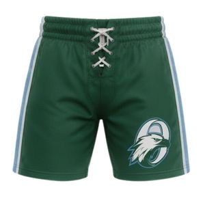 Men Olive <b>Green</b> Sublimated Ice Hockey Printed Shorts Polyester Drawstring Side Stripe Sports Shorts Performance Team Apparel - Product Image 1