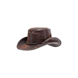 Sombrero de Vaquero de Invierno a Rayas Unisex, Hecho a Mano con Cuero Genuino, con Colores y Tallas Personalizadas - Product Image 3