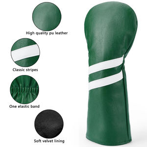 Housse de club de golf en cuir PU imperméable, légère, écologique, couleurs personnalisées, avec fermeture élastique - Product Image 4