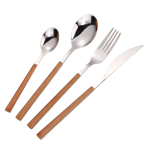 Ensemble de couverts en métal au design attrayant avec manche fin de style royal, plaqué nickel noir, pour la restauration et la consommation de repas - Product Image 6