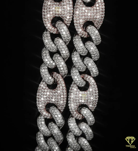 925 Sterling Silver Cuban Link <b>Chain</b> <b>Iced</b> <b>Out</b> Hip Hop Statement Luxury Bling Jewelry VVS Moissanite Diamond Necklace for Unisex - Product Image 4