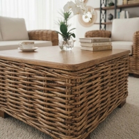 Fauteuil en rotin tressé de luxe, chaise de salle à manger moderne en osier tropical, coussin confortable et moelleux, écologique, pour appartement