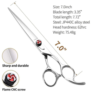 Stainless Steel Hair Cutting Barber <b>Scissors</b> Professional Razor Edge Shears - Product Image 3
