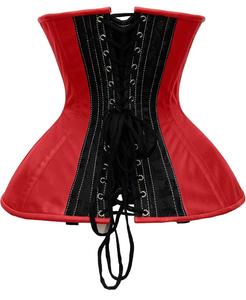 คอร์เซ็ตของผู้หญิงวินเทจชุดกระชับสัดส่วนเซ็กซี่แบบโอเวอร์บัสท์คอร์เซ็ทหนังระบายอากาศทันสมัยสำหรับขนาดใหญ่พิเศษ - Product Image 2