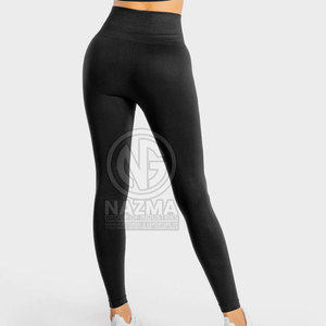 Latest Style <b>Low</b> MOQ Women Yoga Pant Elastic Waist Solid Quick Dry Breathable Factory Direct Sale High Quality Made Pakistan - Product Image 2
