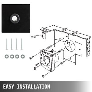 Ventilatore Assiale Commerciale in Metallo per Scarico Aria 300mm - Montaggio a Tetto con Cuscinetti a Sfera 110V/220V - Product Image 6