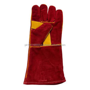 Gants de sécurité en cuir de vachette de haute qualité Protection du travail résistante à l'usure à usage général pour le soudage cuir fendu de vache fabriqué - Product Image 1