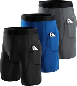 Pantalones Cortos de Compresión para Hombre, Leggings de Secado Rápido, Ropa Interior Deportiva para Ciclismo, Transpirable y de Ajuste Ceñido - Product Image 1