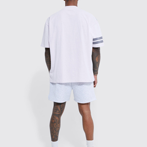 เสื้อยืดคอตตอนสตรีทแวร์ทรงโอเวอร์ไซส์ ไหล่ตก พิมพ์ลายคุณภาพสูง เนื้อผ้าหนา สำหรับผู้ชาย - Product Image 2