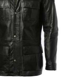 Chaqueta de Cuero Genuino para Hombre, Diseño Nuevo, Material de Cuero, Mangas Largas, Estilo Urbano, Chaqueta de Invierno - Product Image 5