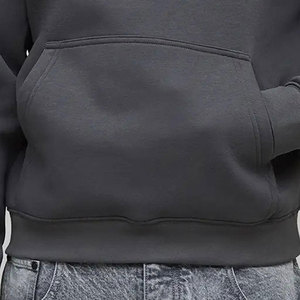 Sudadera con capucha y cremallera para hombre, de felpa sólida con lavado ácido, 100% algodón transpirable, con logo personalizado, teñido liso, para invierno, fabricada en Pakistán. - Product Image 6