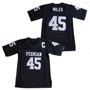 Maillot de football américain personnalisé à col en V, qualité supérieure, manches courtes, grande taille, respirant, anti-humidité, extensible dans quatre directions - Product Image 4