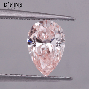 เพชร D'vins Jewels รับรองโดย IGI รูปทรงลูกแพร์สีชมพูแฟนซี VVS เพชร CVD ที่เพาะเลี้ยงในห้องปฏิบัติการ – ผลิตเพื่อประเทศอินเดีย - Product Image 5