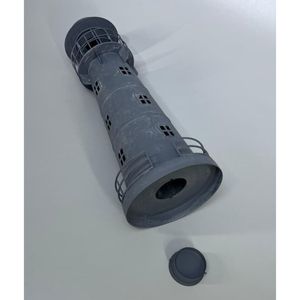 Vintage Style Metal Lighthouse Decorative Nautical Home Decor Tabletop Light House <b>Ornament</b> Indoor Outdoor Use Gift Item - Product Image 3