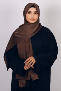 Custom Satin Plain Hijab Scarf <b>Silk</b> Feel <b>Head</b> <b>Wrap</b> Shawl Private Label OEM ODM Textile Manufacturer - Product Image 3