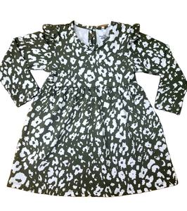 Mangas largas para niñas Niños O-cuello Casual Vestido que combina con todo para primavera Otoño Algodón puro - Product Image 2