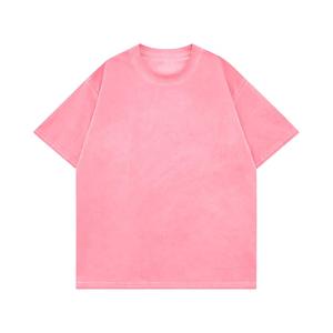 เสื้อยืดคอกลมแขนสั้นทรงโอเวอร์ไซส์สำหรับผู้ชาย สวมใส่สบาย เหมาะสำหรับออกกำลังกาย ลำลอง เป็นมิตรกับสิ่งแวดล้อม ผ้าถักเนื้อนุ่ม ระบายอากาศได้ดี ล้างสีแบบแอซิดวอช - Product Image 5