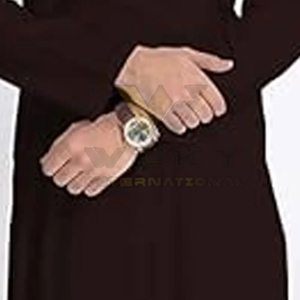 Dupatta de Nailon Transpirable Antiarrugas para Hombre, Cuello en V, Manga Larga, Largo hasta el Tobillo, Ropa Casual para Hajj y Eid - Product Image 4