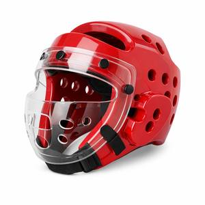 Protector de Cabeza para Entrenamiento de Artes Marciales, Material PU, Color Personalizado, Espuma Inyectada, Transpirable, Casco de Taekwondo para Adultos - Product Image 2