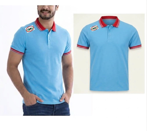 Polo brodé en coton pour homme, personnalisé avec logo imprimé ou brodé, de haute qualité, uni, décontracté, pour le golf, vente en gros - Product Image 3
