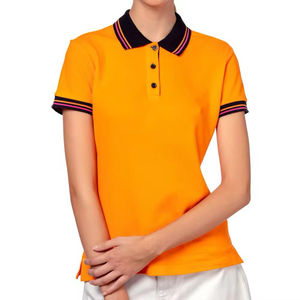 Polo pour femme 100% coton, vente directe d'usine, logo imprimé et brodé personnalisé, polo pour femme sur mesure - Product Image 3