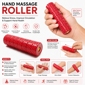 Rouleau d'acupression magnétique K Star pour les mains, outil de massage pour soulager la douleur et la réflexologie - Product Image 5