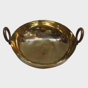 Brass Kadahi With Stainless Steel Lining Dual Handle Traditional Chinese Cookware <b>Pot</b> For Stovetop <b>Cooking</b> Durable - Product Image 5