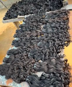 Precio más bajo Natural rizado crudo Color Natural barato Remy grado virgen extensiones de cabello indio sin procesar paquetes de cabello sin enredos - Product Image 5