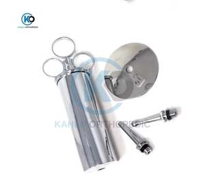 Jeringa para Oídos, Inyector de Vidrio, Muestreador para Ganado, Instrumentos Quirúrgicos Veterinarios Reutilizables de Acero Inoxidable KAHLU ORTHOPEDIC Satin - Product Image 4