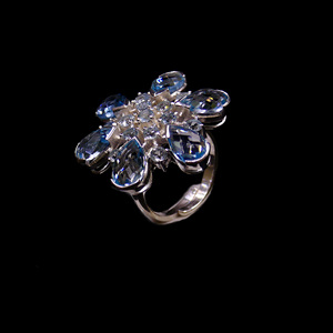 Wedding Wear 925 Sterling Silver Blue Topaz <b>Labradorite</b> Gemstone Silver Plated Jewelry Women Wear Classic <b>Ring</b> - Product Image 1