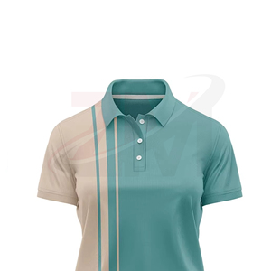 Polo en coton uni pour femme, manches courtes, coupe ajustée, tissu respirant et doux, pour un usage quotidien décontracté en été - Product Image 5