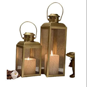 Vintage Iron <b>Lantern</b> Candle <b>Tealight</b> Holder for Home Decor Table Decoration - Product Image 1