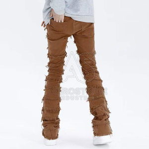 Pantalones Clásicos de Lona de Cintura Media, Ligeros, con Costuras Duraderas, Tacto Suave, para Uso Diario Informal, MOQ Bajo - Product Image 4