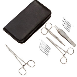 Ensemble de dissection Schreiber Large No. Ciseaux médicaux de microscopie III en acier inoxydable, instruments chirurgicaux réutilisables, étui manuel - Product Image 5