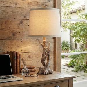 Acacia Wood <b>Rustic</b> Table Lamp Base | Handcrafted Twisted Trunk Design | Wholesale - Product Image 2
