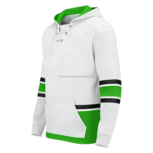 Sudadera con Capucha Personalizada para Hombre, Diseño de Hockey sobre Hielo, 100% Algodón, Impresión por Transferencia de Calor, Secado Rápido, Impermeable, Bandera, Nombre y Número del Equipo Personalizados - Product Image 3