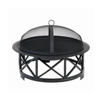 Barbecue moderne en fer de grande capacité avec plusieurs grilles et poignées robustes pour une sécurité optimale, écologique, idéal pour les événements et les grillades en famille