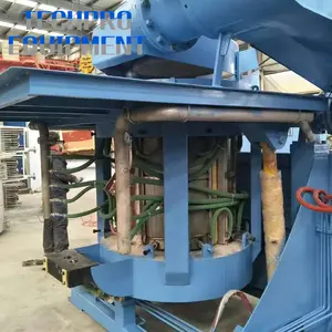 1000kg Steel Shell Medium-Frequency Electric Induction Furnace for Melting Various Metal Scrap Iron Copper Brass Steel