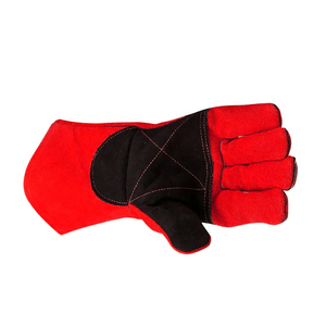 Heat Resistant Industrial Construction Work Hand Safety Welding <b>Gloves</b> Best Quality Cow Split Leather Welder Working <b>Gloves</b> - Product Image 6