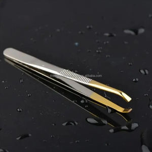 Pinzas de belleza personalizadas hechas en Pakistán, su propio diseño de logotipo, pinzas de belleza de cejas de alta calidad - Product Image 5